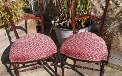 paire de chaises en palissandre