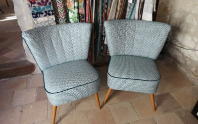 Paire de fauteuils Cocktail